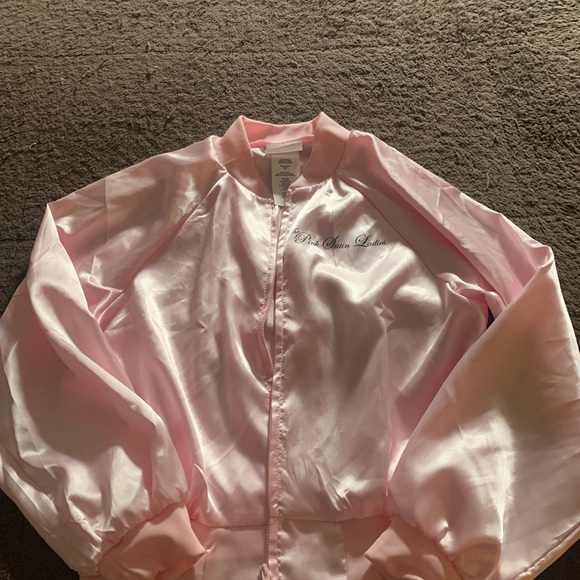 WOMENS ADULT CALIFORNIA COSTUMES SATIN PINK LADIES “GREASE” HALLOWEEN COSTUME - Picture 5 of 8